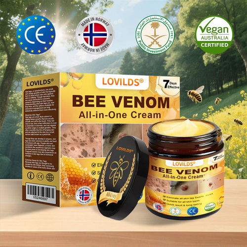 🐝LOVILDS® Strong Bee Venom Cream – Dermatologically tested and certified by dermatologists. Effective solution for stubborn warts, skin nodules, lesions, infections, and scars