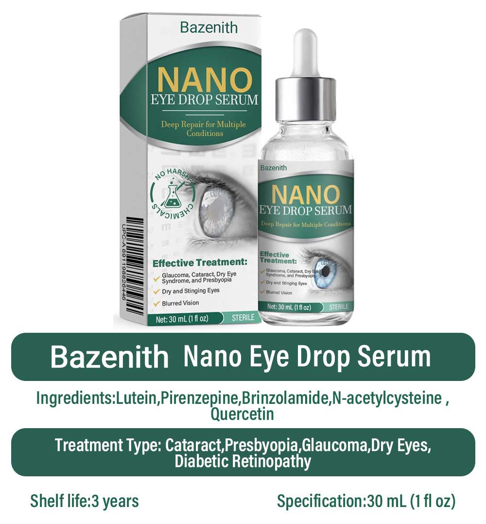 👩⚕️Bazenith™ Nano Eye Drops Serum ✅FDA Approved(Suitable for presbyopia, dry eye syndrome, glaucoma, and cataracts) 🌷