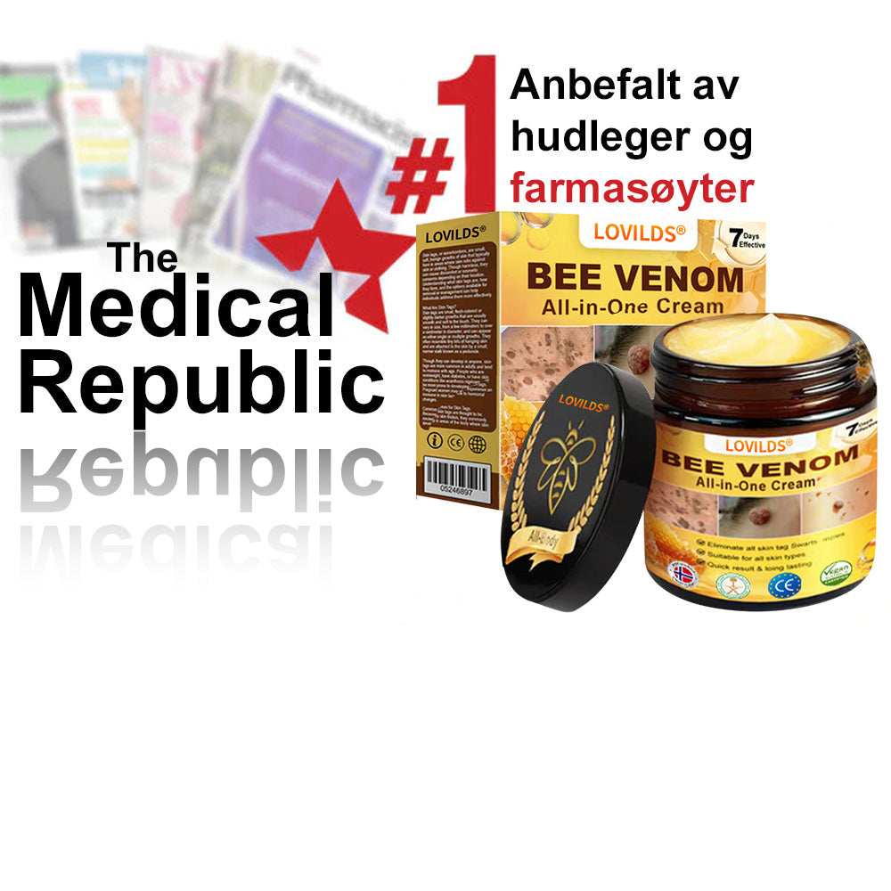 🐝LOVILDS® Strong Bee Venom Cream – Dermatologically tested and certified by dermatologists. Effective solution for stubborn warts, skin nodules, lesions, infections, and scars